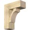 Ekena Millwork Legacy Block Rough Sawn Bracket w/ Offset Brace, Douglas Fir, 8"W x 20"D x 24"H BKT0806X20X24LEC05RDF - alternate 1